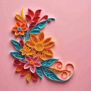 Gambar 2. Hasil kerajinan dari kertas Quilling 